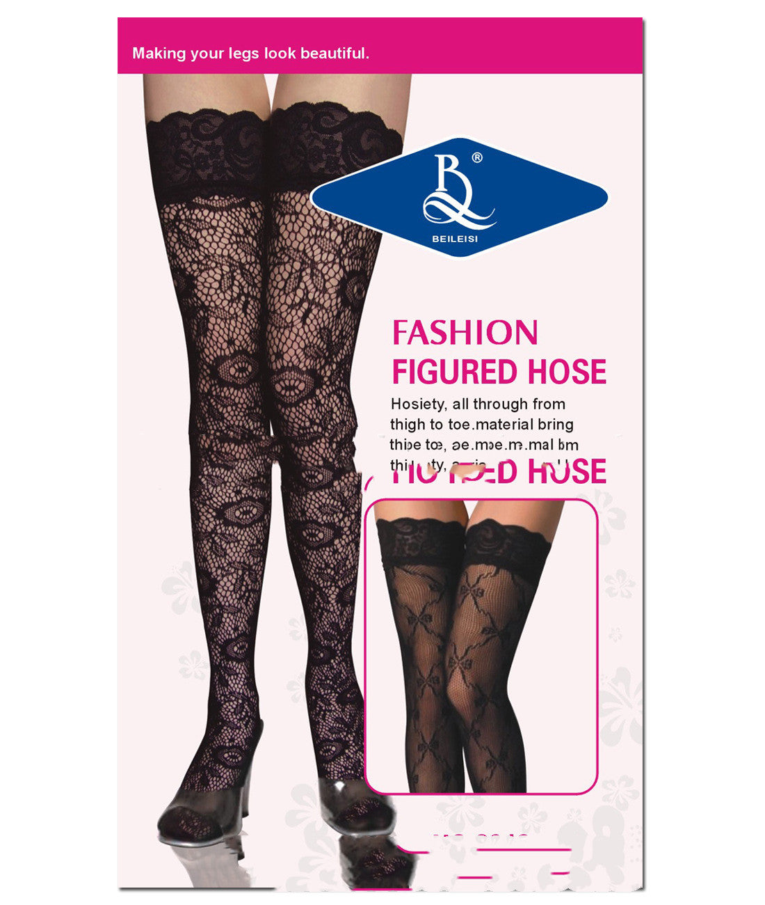Sexy Jacquard Stockings Fun Stockings Hollow Net Stockings