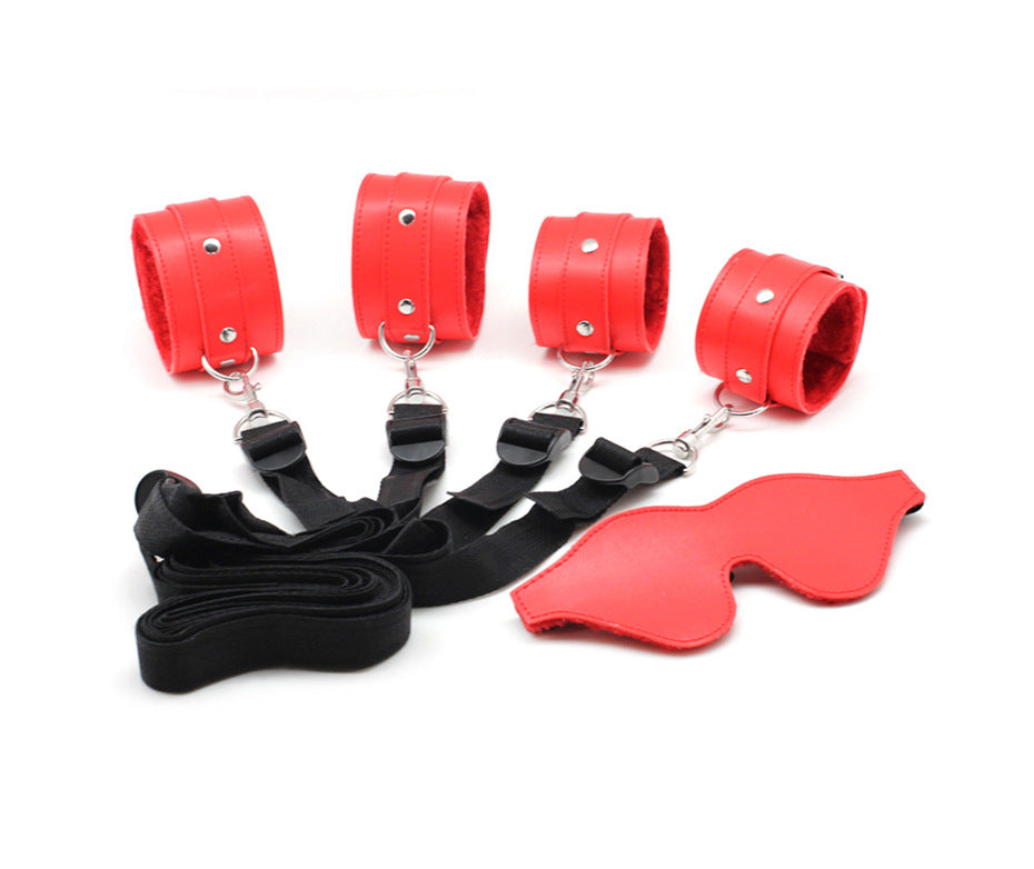 Bed Strap Leather Handcuffs Belly Band