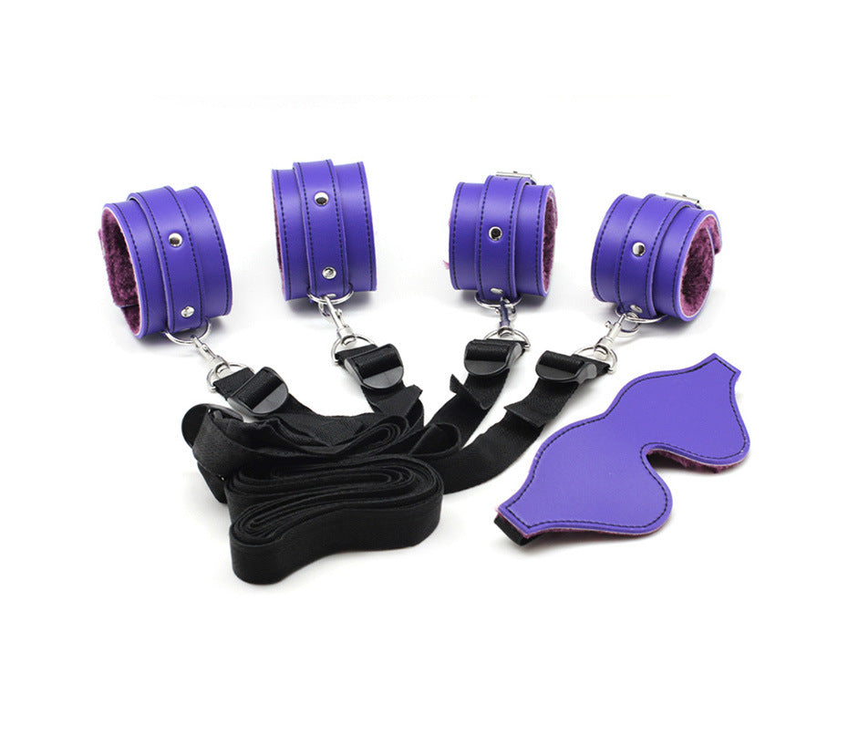 Bed Strap Leather Handcuffs Belly Band