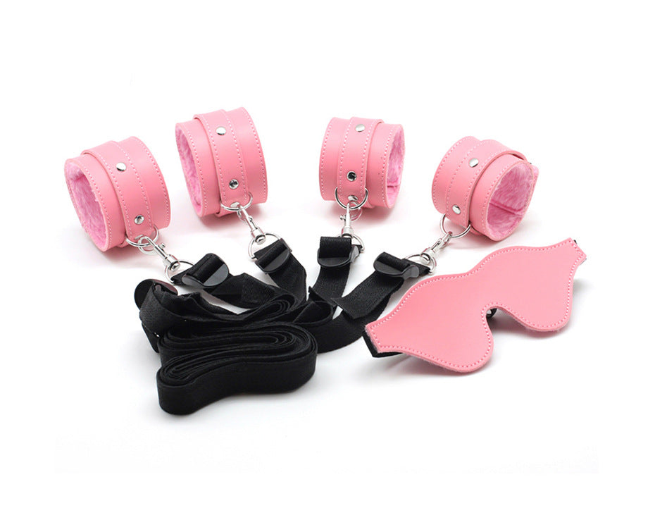 Bed Strap Leather Handcuffs Belly Band