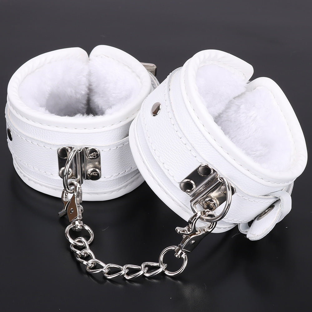 Ball Gag Sexy 7 Piece Set Training Bondage And Discipline Set Plush Leather Handcuffs Product Wholesale